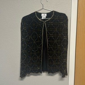 Vintage JMC beaded sweater/blouse SZ PL